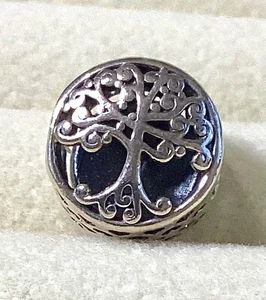 Genuine Pandora Openwork Family Roots Silver Charm VGC S925 ALE Tree Gift  - Picture 1 of 4