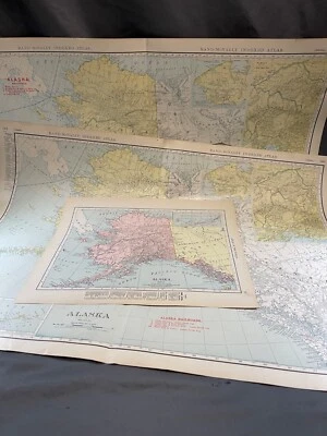Antique Original Lot of (3) Alaska  Before it was a state - 1909 - 1911 - 6095 - Image 1 of 4