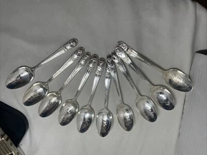 WM. Rogers Mfg Co Presidential Commemorative Teaspoon Collection Set Of 10 - Picture 1 of 9