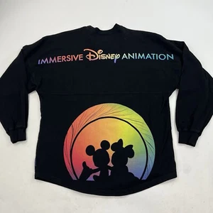Immersive Disney Animation Spirit Jersey Black Long Sleeve Shirt Size Small - Picture 1 of 7
