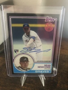 2018 Topps - 1983 Topps Design - Black 17/99 Sean Newcomb #83A-SN ON CARD Auto!! - Picture 1 of 3