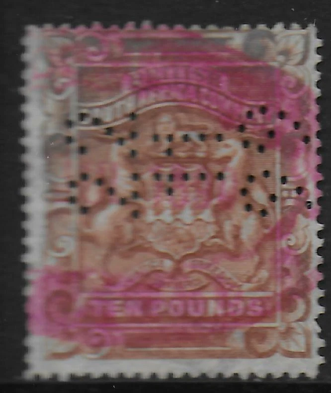 Sellos de Rodesia 1892 SG13 ROJO FISCAL CANC EN MUY BUEN ESTADO Foto 1 de 1