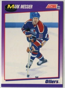 1991-92 Score American #285 Mark Messier Edmonton Oilers - Picture 1 of 2