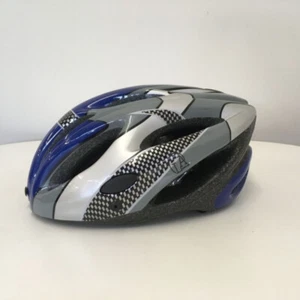 LA Sports Pro Helm blau grau silber kariert Unisize - Bild 1 von 6