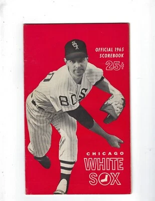 1965 baseball program Washington Senators Chicago White Sox unscored - Image 1 of 2