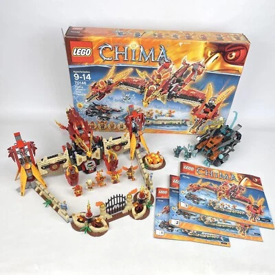 Lego Chima 70146 Flying Phoenix Fire Temple 100% completo com manuais de figos e caixa! - Imagem 1 de 4