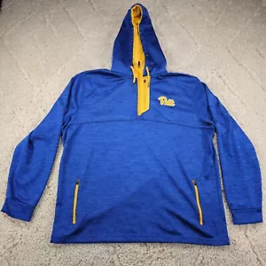 Pitt Pittsburgh Panthers Mens Hoodie Size XXL Blue Zipper Pockets Warm - Picture 1 of 11