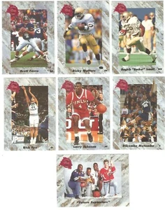 Classic Four Sport 1991 juego completo de 230 tarjetas (en carpeta) Favre Mutombo Forsberg - Imagen 1 de 2