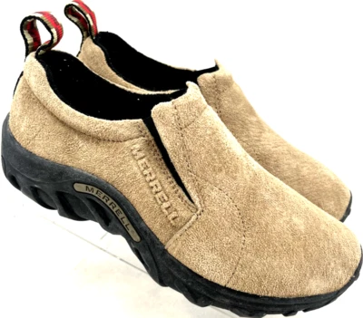 Merrell 60501 Clásico Taupe Gamuza Sin Cordones Selva Sin usar, en caja Senderismo Mocasín Zapatos Juveniles 4 Foto 1 de 4
