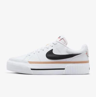 Nike Scarpe Donna Court Legacy Lift -  100 (Bianco/Hemp/Team Orange/Nero) - Immagine 1 di 4