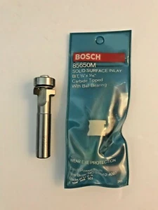 BOSCH 85650M 1/2" SHANK - INLAY BIT 1/4" X 1/16" - CARBIDE BIT & 7/8" BEARING - Bild 1 von 5