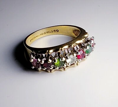 Anillo Multigeo Joyas Cornelia Oro Amarillo 10K Talla 6.5/Anillo de Oro Foto 1 de 4