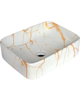 MY LUXURY FLOORING MLF 19"x15"x6" Designer Ceramic Countertop Sink for Stylish Bathrooms | Artiz Se