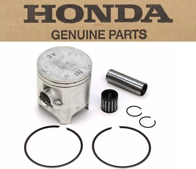 Kit de pistón 97-01 CR 250 R genuino Honda conjunto superior anillos cojinete pasador clips #J116 Foto 1 de 4