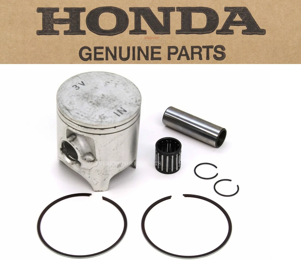 Kit de pistón 97-01 CR 250 R genuino Honda conjunto superior anillos cojinete pasador clips #J116 Foto 1 de 4