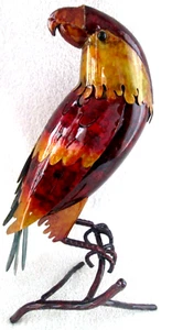 Jimmy Buffet Key West Margaritaville ~14" Metal Macaw Parrot / Rare & HTF / Used - Picture 1 of 7