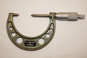 NOS Mitutoyo Japan 1-2"  60 Degree Carbide Point Micrometer. 112-382 .001" GRAD - Picture 1 of 1