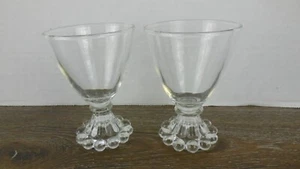 2er Set Vintage ANKER HOCKING Boopie Klar Saft Wein Gläser 4" - Bild 1 von 5