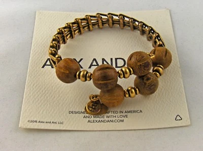 ALEX y ANI RARO "Envoltura gitana con cuentas de madera 66 vintage" RG Foto 1 de 3