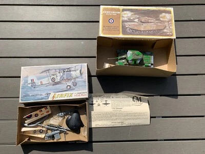 Rare Lindberg Centurion British Tank + Airfix Fairey Swordfish Box + Parts - Image 1 of 4