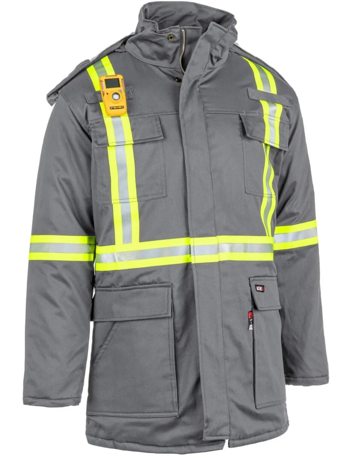 Proactive FR Flame Resistant Hi Vis Insulated Parka Jacket (LARGE) SHIPS TODAY - Image 1 of 4