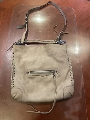 BOLSO DE HOMBRO HOBO DE CUERO GENUINO SUAVE TOTE TOTE REBECCA MINKOFF Taupe Foto 1 de 4