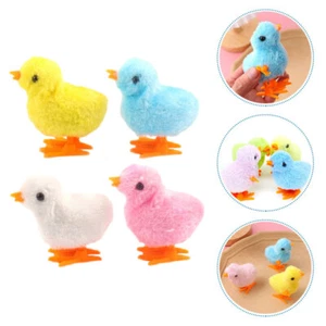 12Pcs Plush Wind Up Toys Clockwork Jumping Chick Toy Wind Up Chickens Jumping - Picture 1 of 12
