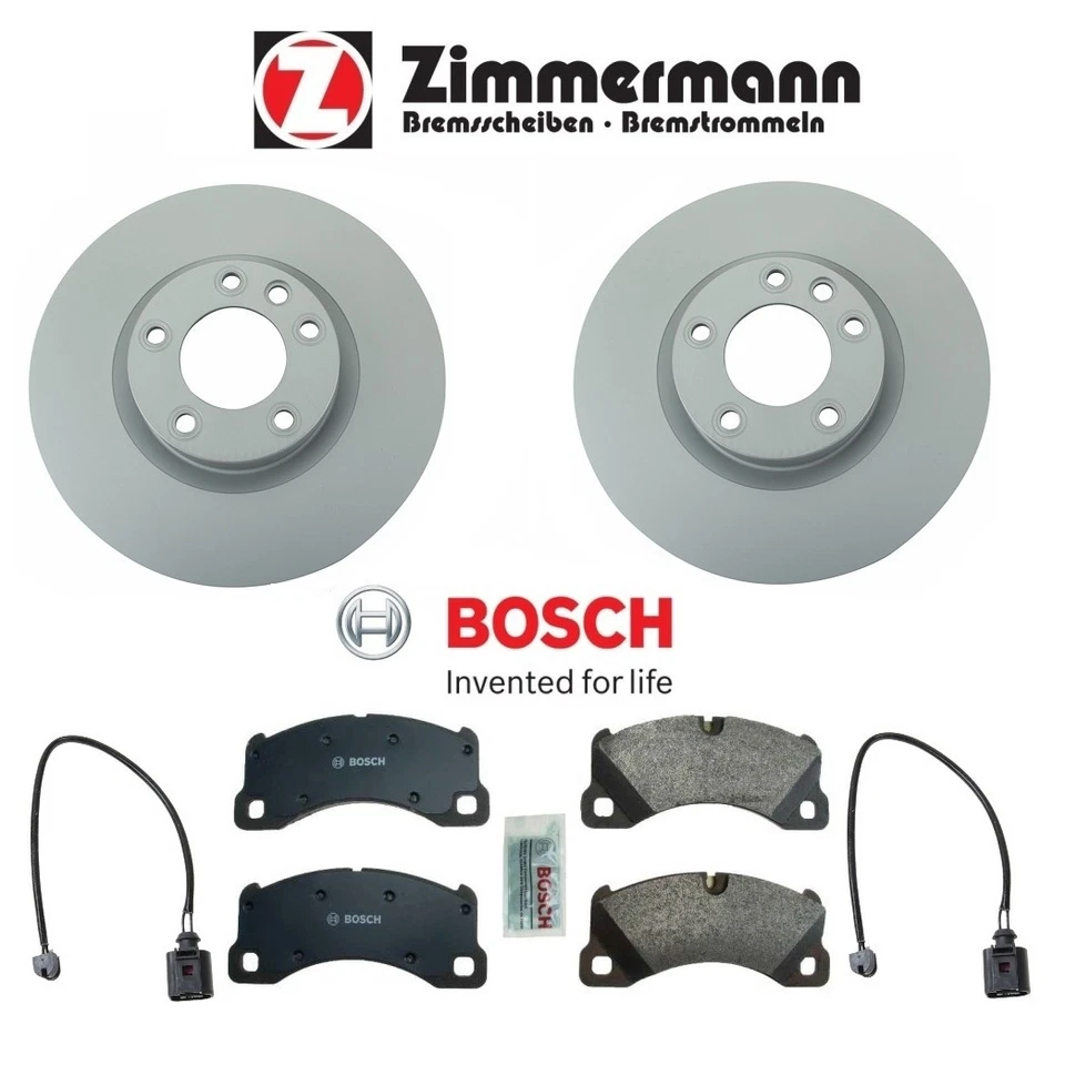 Juego de pastillas y sensor de rotor de disco de freno delantero izquierdo y derecho 360 mm para Touareg Cayenne Foto 1 de 1