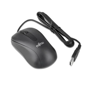 10 x NEW Fujitsu Mouse M520 black USB Wired Optical Mouse Scroll Wheel 1000dpi - Picture 1 of 3