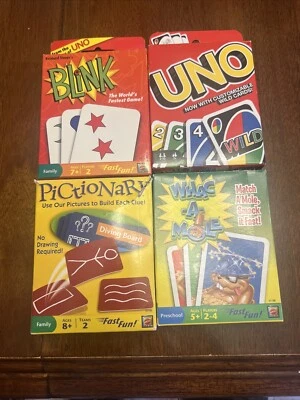 Mattel Uno & Blink Combo Pack Pictionary & Whack -A- Mole Combo Pack Sealed. - Image 1 of 4
