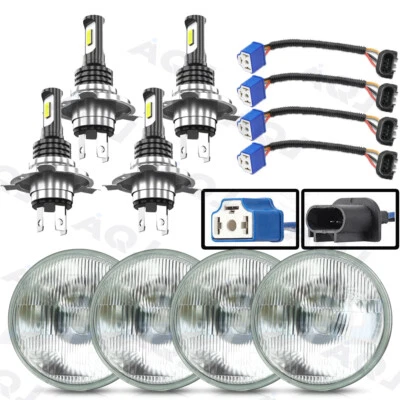 Faro LED redondo de haz alto/bajo de 5 3/4" 5,75 pulgadas para Buick Riviera 1963-1974 Foto 1 de 4