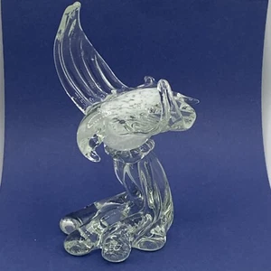 Vogel im Flug Figur Kunst Glas Skulptur Adler Möwe fliegende Wasserwelle - Bild 1 von 17