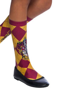 Official Warner Harry Potter Hogwarts House Knee High Socks Fancy Dress Costume