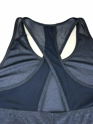 Camiseta sin mangas RBX Reebok. Azul oscuro.  Malla espalda deportiva talla pequeña para mujer Foto 1 de 4