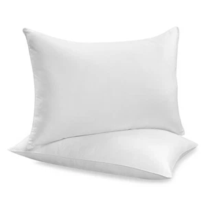 Luxury  Cotton Cover Piped Edge Pillows Hotel Quality Anti Allergy  - Picture 1 of 3