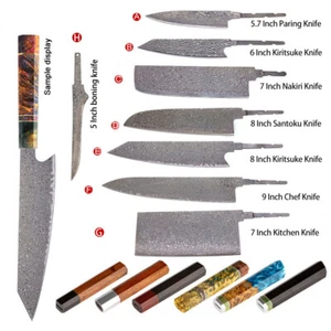 Kitchen Chef Making Knife Blank Blade DIY Tool Home Hobby Damascus Material - Picture 1 of 15