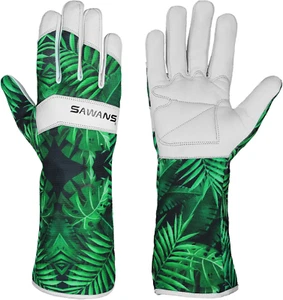 Gardening Gloves Work Leather Gloves Men Women Forearm Safety anti Slip Thorn Pr - Picture 1 of 7