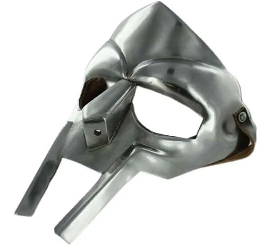 Gladiator Face Mask Helmet Hand Forged Sca Larp Helmet Roman Armor - Image 1 of 4