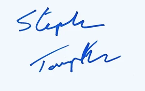 Stephen Tompkinson HAND SIGNED 5x3 White Card DCI BANKS - DROP THE DEAD DONKEY - Picture 1 of 1