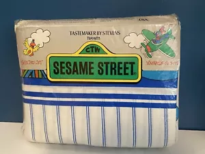 Vintage Sesame Street “Shapes” Twin Bed Sheet Set NWT - Picture 1 of 17