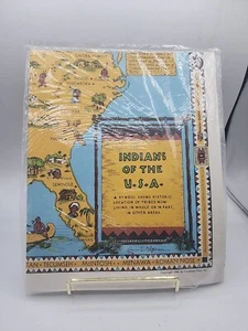 RARO 1944 Indios de los EE. UU. Mapa Louise Jefferson Cartógrafo Amistad Prensa - Imagen 1 de 6