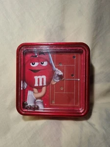 Red M&Ms Hot Shots Tin, Built In Bearing Balancing Game. RARE collectable - Picture 1 of 4