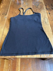 Lululemon Black Women’s Size 8 Yoga Tank Top Shirt Gym - Picture 1 of 7