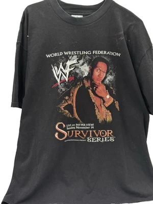 Редкая футболка The Rock WWE Survivor Series 2003 Crew - S маленькая - Изображение 1 из 3