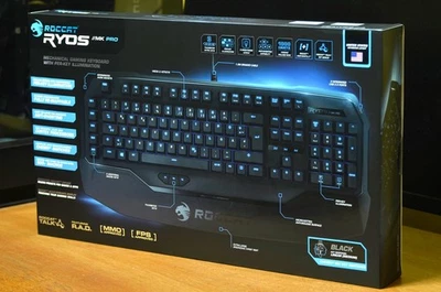 Roccat Ryos MK Pro Mechanical Keyboard Cherry Black Switch - Sealed Box - Image 1 of 2