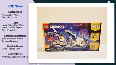 乐高创造者 3 合 1 太空过山车建筑玩具套装 31142,全新,密封,美国 — 第 1/4 张图片