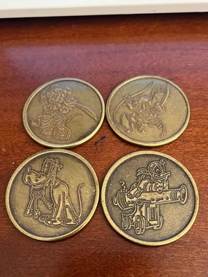 2025 Disneyland Collectible Medallions Coins Pirates Of The Caribbean Set of 4 - Image 1 of 2