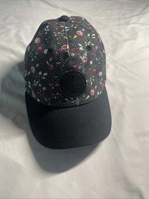Genuino Vans Patín Parche Logo Floral Sombrero Gorra de Béisbol Correa Ajustable Foto 1 de 4
