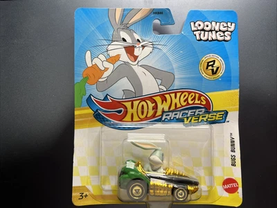 Verso de corredor Hot Wheels 2025 Looney Tunes Bugs Bunny edición especial Gold Chase Foto 1 de 4