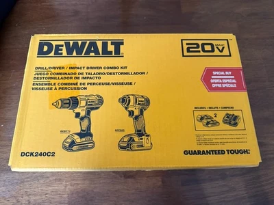 DEWALT 20V (DCK240C2) 2-Tool Brushless Power Tool Combo Kit - Brand New Sealed! - Image 1 of 4